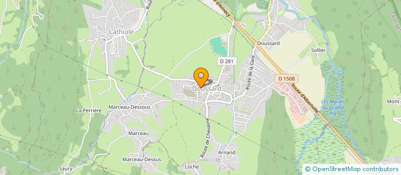 localisation de l'entreprise MONSIEUR CHARLES-ANDRE CHARRIER  DOUSSARD