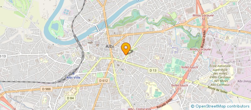 localisation de l'entreprise MONSIEUR CHARLES ANDRE JACQUE FOURNIER à ALBI