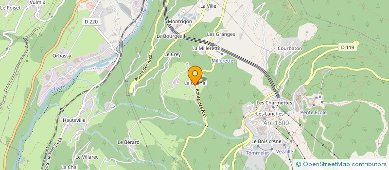 localisation de l'entreprise MONSIEUR CHARLES-ANDREAS DI COLA  BOURG-SAINT-MAURICE