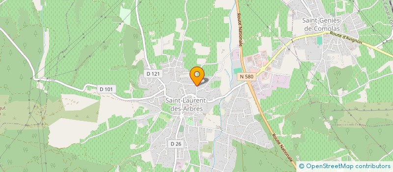 localisation de l'entreprise MONSIEUR CHARLES-ANTOINE COLOMBELLE  SAINT-LAURENT-DES-ARBRES