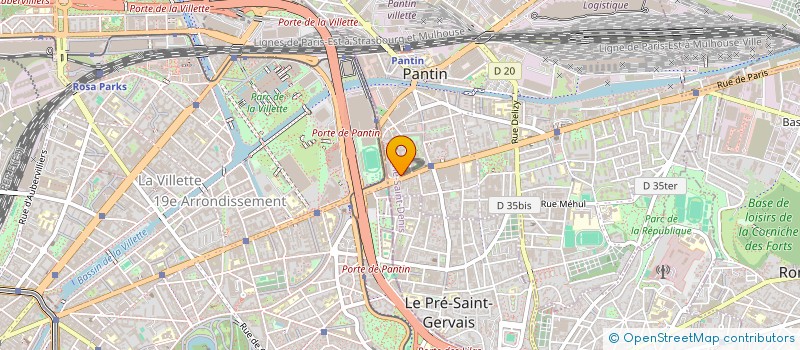 localisation de l'entreprise MONSIEUR CHARLES-ANTOINE DE SOUSA E COSTA  PANTIN