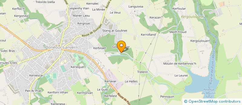 localisation de l'entreprise MONSIEUR CHARLES-ANTOINE QUINOT  PLONEOUR LANVERN