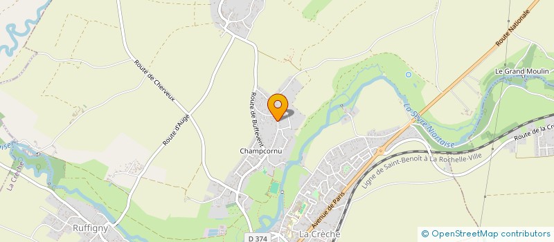 localisation de l'entreprise MONSIEUR CHARLES ARIZA  LA CRECHE