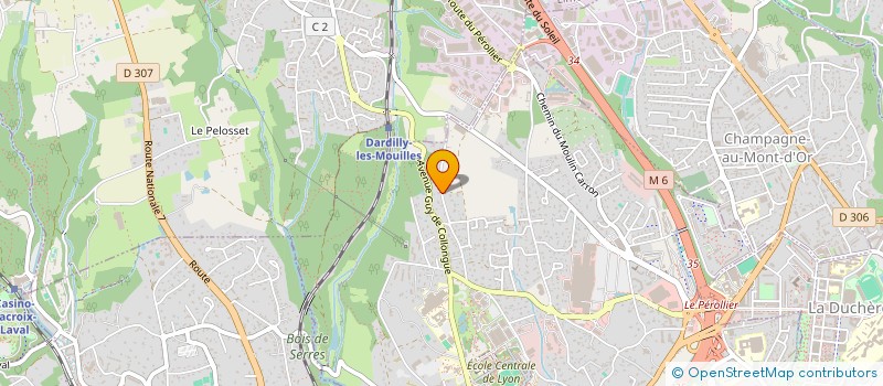 localisation de l'entreprise MONSIEUR CHARLES-ARTHUR BOURGET  ECULLY