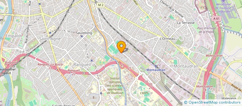 localisation de l'entreprise MONSIEUR CHARLES AWONO BELINGA  TOULOUSE