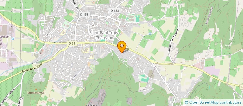 localisation de l'entreprise MONSIEUR CHARLES BADER  SAINT-PAUL-TROIS-CHATEAUX