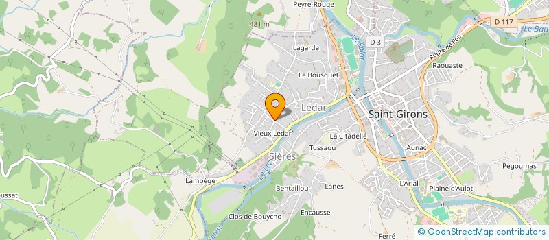 localisation de l'entreprise MONSIEUR CHARLES BALAGUER à SAINT-GIRONS