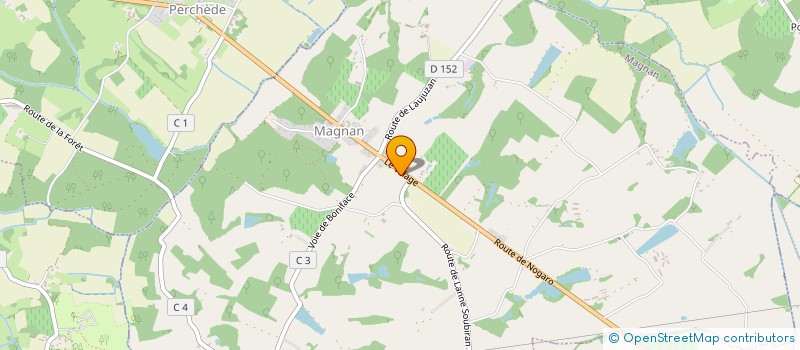 localisation de l'entreprise MONSIEUR CHARLES BALLADE  CAUPENNE D'ARMAGNAC