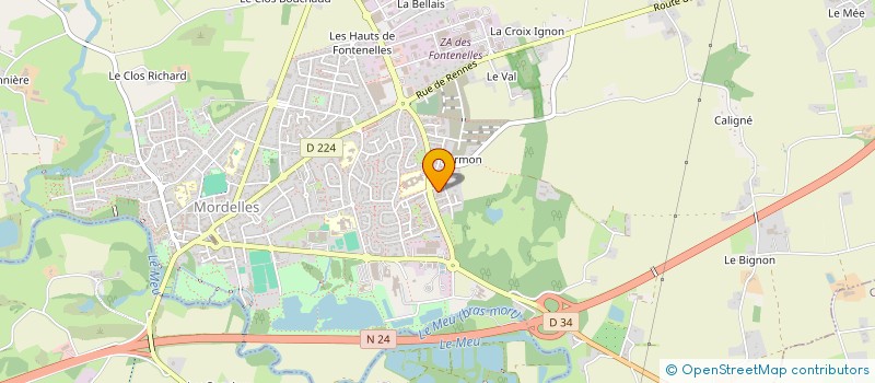 localisation de l'entreprise MONSIEUR CHARLES BAMBA  MORDELLES