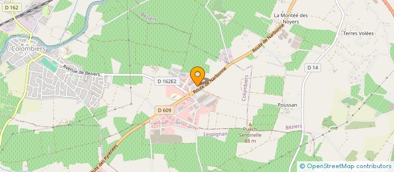 localisation de l'entreprise MONSIEUR CHARLES BARBERAN à COLOMBIERS