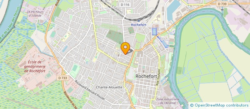 localisation de l'entreprise MONSIEUR CHARLES BARNOIN  ROCHEFORT