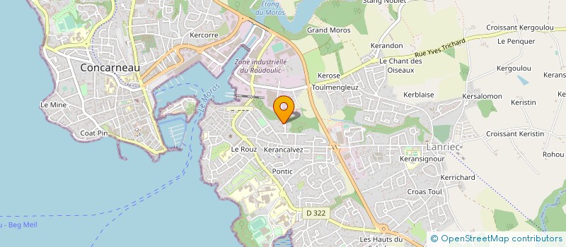 localisation de l'entreprise MONSIEUR CHARLES BASSET à CONCARNEAU