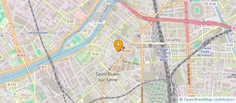 localisation de l'entreprise MONSIEUR CHARLES BASTIANI à SAINT-OUEN-SUR-SEINE