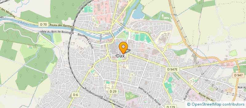 localisation de l'entreprise MONSIEUR CHARLES BEIGBEDER  DAX