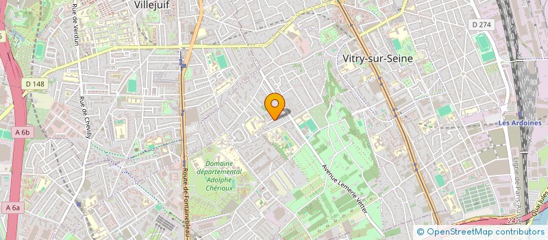 localisation de l'entreprise MONSIEUR CHARLES BENATTAR à VITRY-SUR-SEINE
