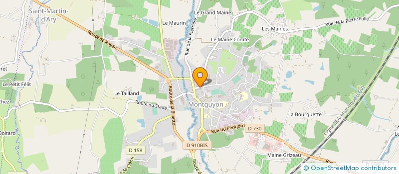 localisation de l'entreprise MONSIEUR CHARLES BENSOUSSAN  MONTGUYON