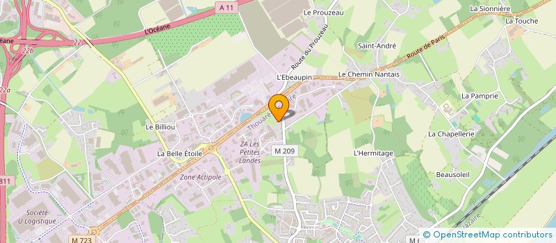 localisation de l'entreprise MONSIEUR CHARLES BERGOZ  THOUARE-SUR-LOIRE