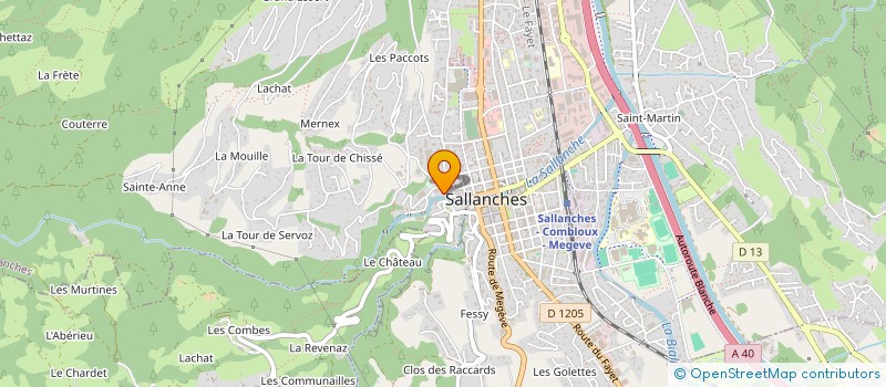 localisation de l'entreprise MONSIEUR CHARLES BERMOND  SALLANCHES