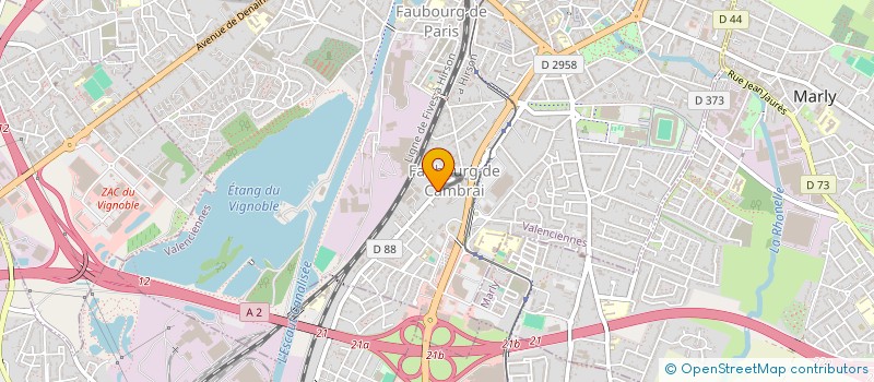 localisation de l'entreprise MONSIEUR CHARLES BERTRAND  VALENCIENNES