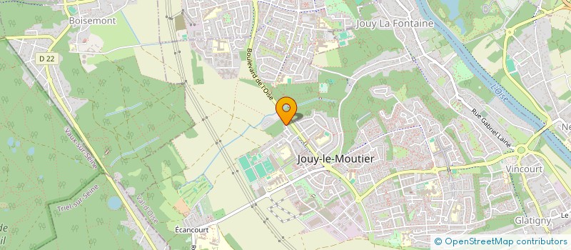 localisation de l'entreprise MONSIEUR CHARLES-BERTRAND OMGBA  JOUY-LE-MOUTIER