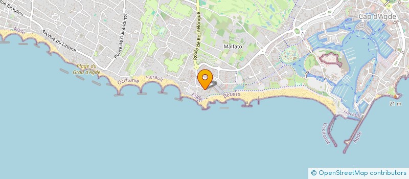 localisation de l'entreprise MONSIEUR CHARLES BISSAT  AGDE