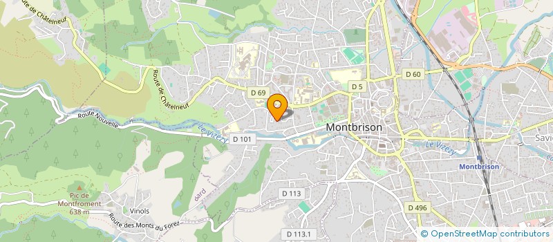 localisation de l'entreprise MONSIEUR CHARLES BLANC  MONTBRISON