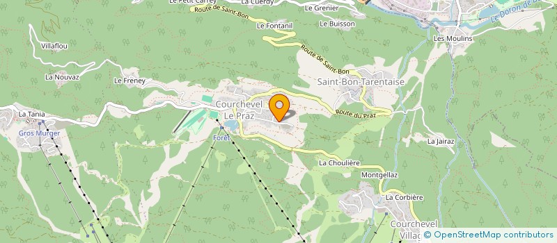 localisation de l'entreprise MONSIEUR CHARLES BLANC à COURCHEVEL