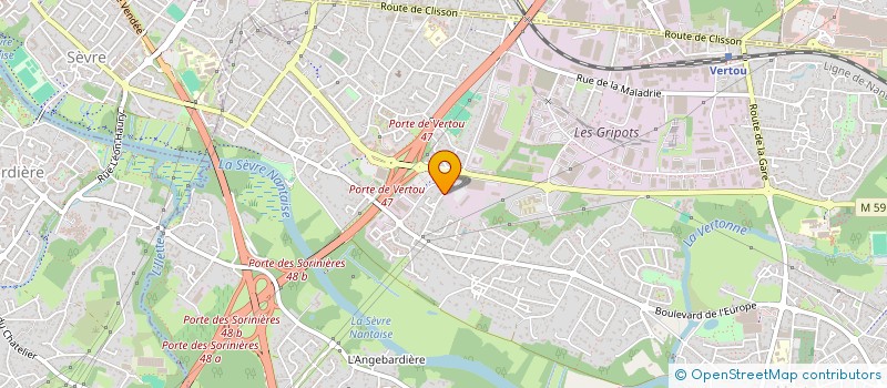 localisation de l'entreprise MONSIEUR CHARLES BLANCHARD  VERTOU