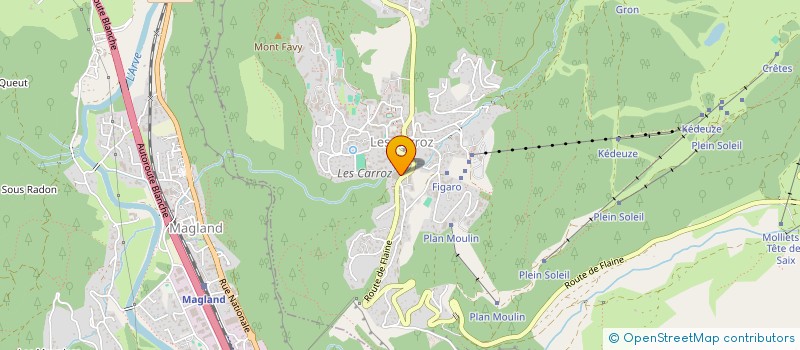 localisation de l'entreprise MONSIEUR CHARLES BLETRY  ARACHES-LA-FRASSE