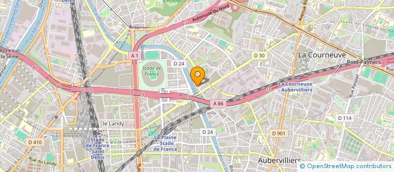 localisation de l'entreprise MONSIEUR CHARLES BLUON à AUBERVILLIERS