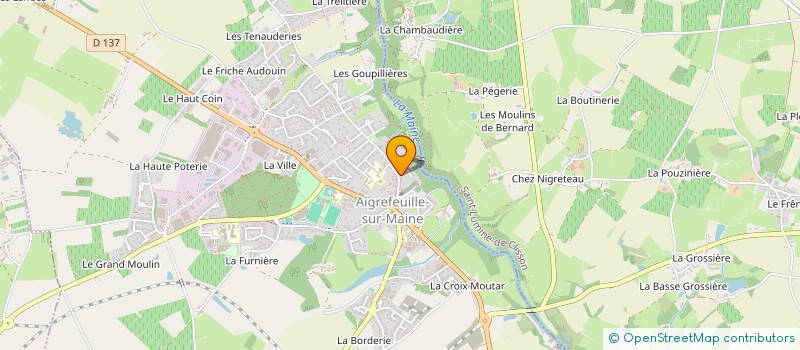 localisation de l'entreprise MONSIEUR CHARLES BOITEAU à AIGREFEUILLE-SUR-MAINE