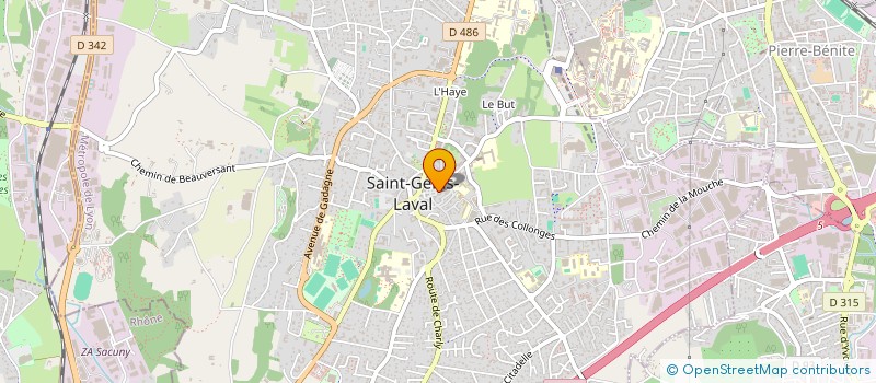 localisation de l'entreprise MONSIEUR CHARLES BONNETAIN à SAINT-GENIS-LAVAL