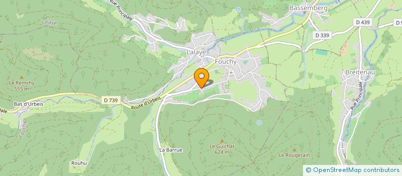 localisation de l'entreprise MONSIEUR CHARLES BORRELL  FOUCHY