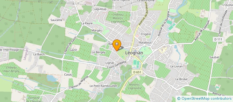 localisation de l'entreprise MONSIEUR CHARLES BOSQUET  LEOGNAN