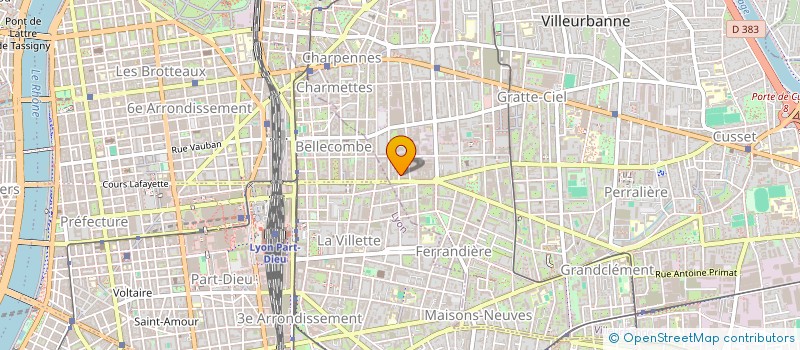 localisation de l'entreprise MONSIEUR CHARLES BOUHELIER  VILLEURBANNE