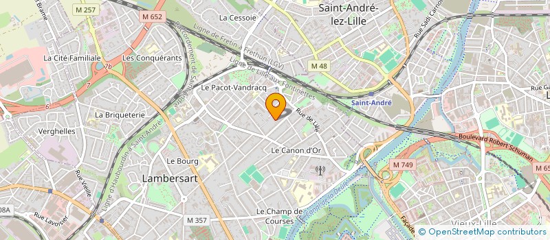localisation de l'entreprise MONSIEUR CHARLES BOULANGER à LAMBERSART