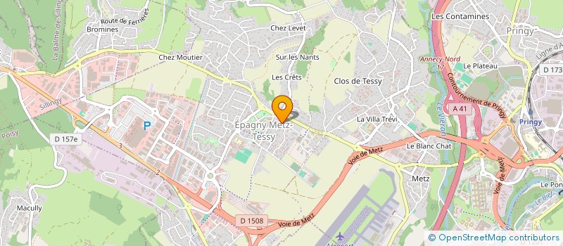 localisation de l'entreprise MONSIEUR CHARLES BOURTOIRE  EPAGNY METZ-TESSY