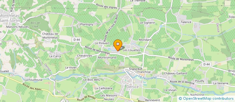 localisation de l'entreprise MONSIEUR CHARLES BRONDEL à DENICE