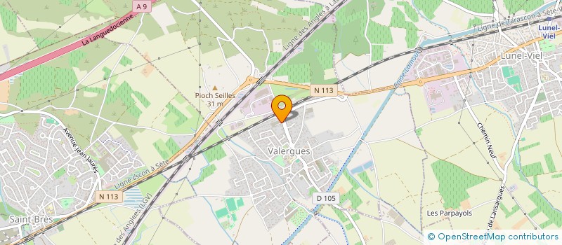 localisation de l'entreprise MONSIEUR CHARLES BRUGGER  VALERGUES