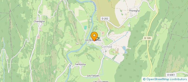 localisation de l'entreprise MONSIEUR CHARLES BRUOT  CORNOD