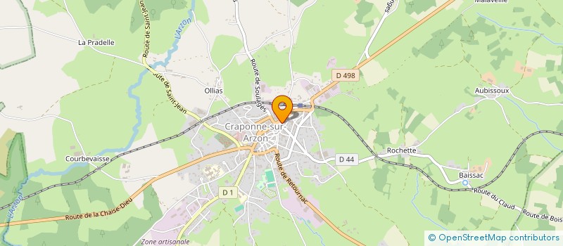 localisation de l'entreprise MONSIEUR CHARLES BUFFERNE  CRAPONNE-SUR-ARZON