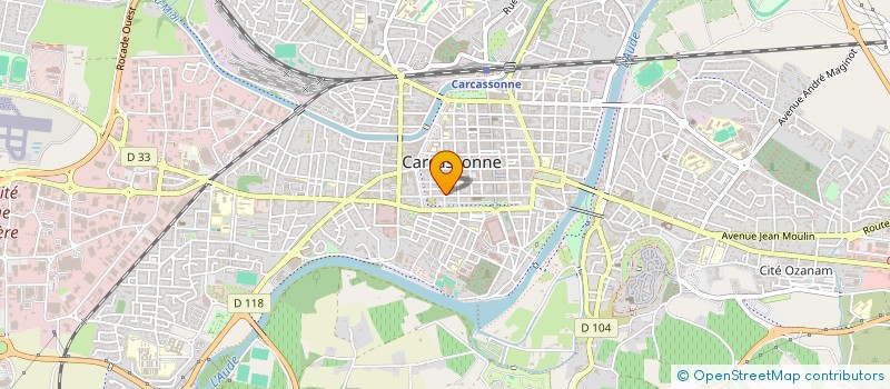 localisation de l'entreprise MONSIEUR CHARLES BURGAUDEAU  CARCASSONNE