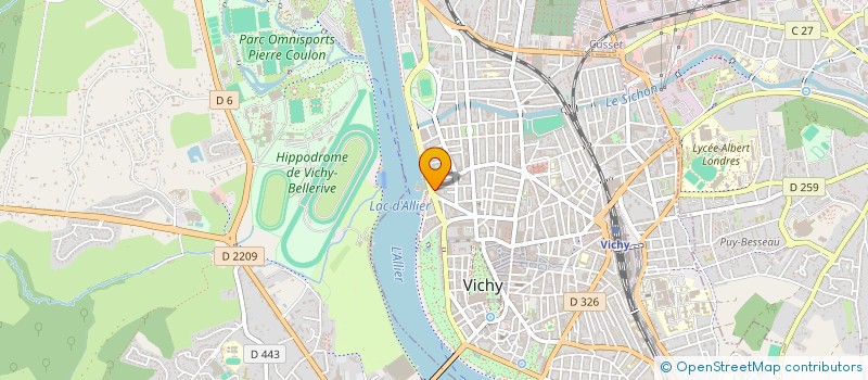 localisation de l'entreprise MONSIEUR CHARLES CABURET à VICHY