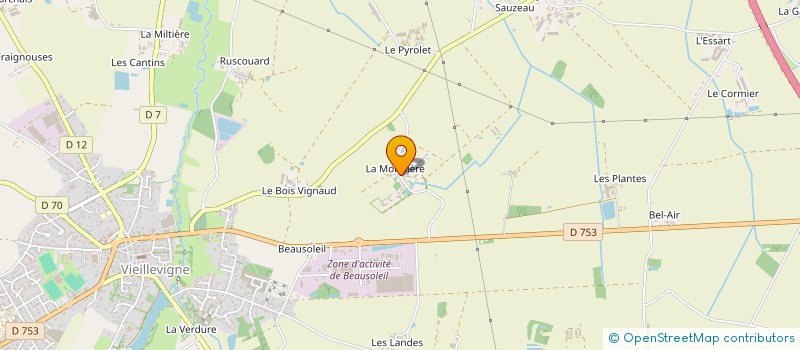 localisation de l'entreprise MONSIEUR CHARLES CAILLAUD à VIEILLEVIGNE