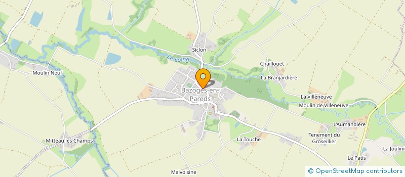 localisation de l'entreprise MONSIEUR CHARLES CAILLE  BAZOGES-EN-PAREDS