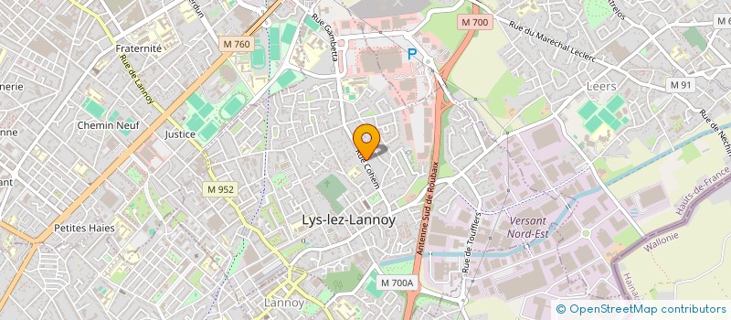 localisation de l'entreprise MONSIEUR CHARLES CAILLIAU  LYS-LEZ-LANNOY