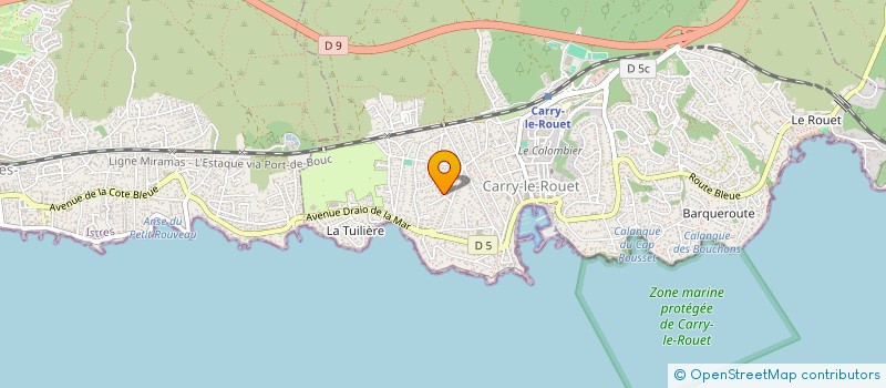 localisation de l'entreprise MONSIEUR CHARLES CALIENDO à CARRY-LE-ROUET