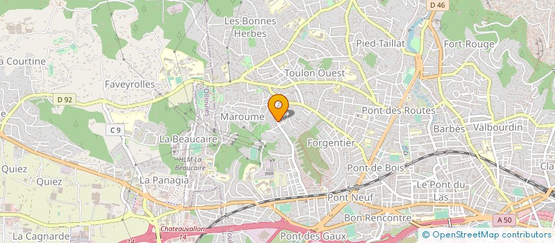 localisation de l'entreprise MONSIEUR CHARLES CANTREL  TOULON