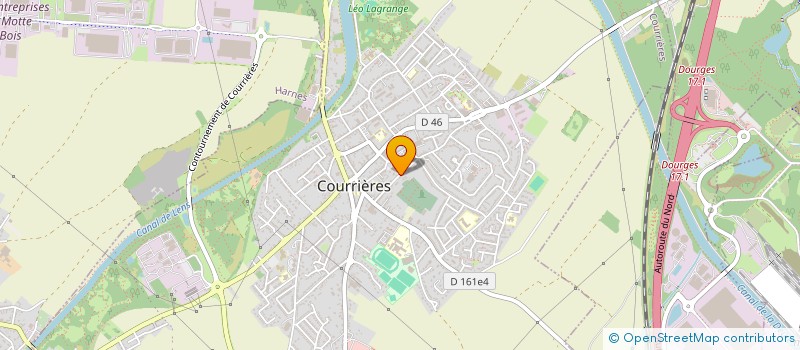 localisation de l'entreprise MONSIEUR CHARLES CARPENTIER  COURRIERES