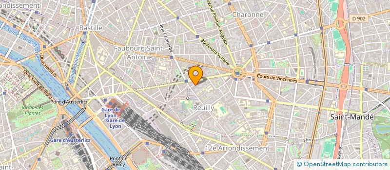 localisation de l'entreprise MONSIEUR CHARLES CARSIQUE  PARIS 12